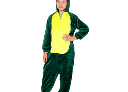Onesie Draak | Kinderen  | Maat 110/120 | Groen