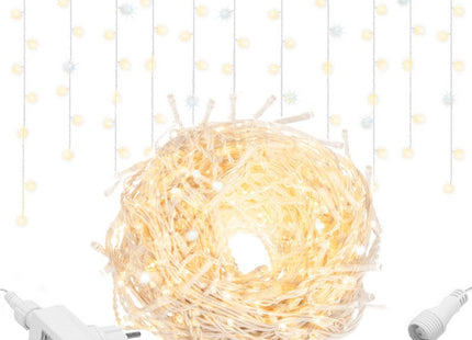 IJspegel Verlichting | 20 m + 2.5 m Snoer | 500 LED | Warm Wit | Koppelbaar | Flash