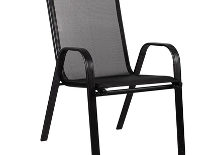 Tuinset | Tuinset 4 Persoons | Tuinsets | Tuintafel & Tuinstoelen | 4 Personen | Zwart