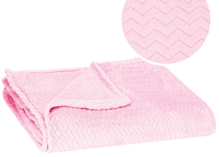 Plaid | Sprei | Bankdeken | Deken | 200 x 220 cm | Pluche | Roze