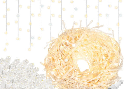 IJspegel Verlichting | 20 m + 2.5 m Snoer | 500 LED | Warm Wit | Koppelbaar | Flash
