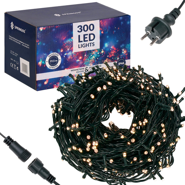 Kerstverlichting | 18 m | 300 LEDs | Warm Wit
